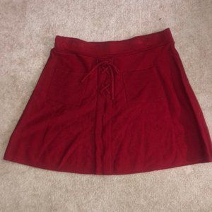 Red skirt